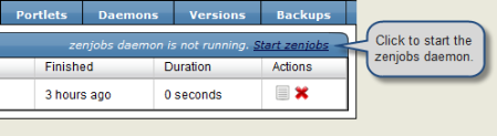Start zenjob Daemon