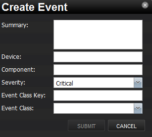 Create Event Dialog